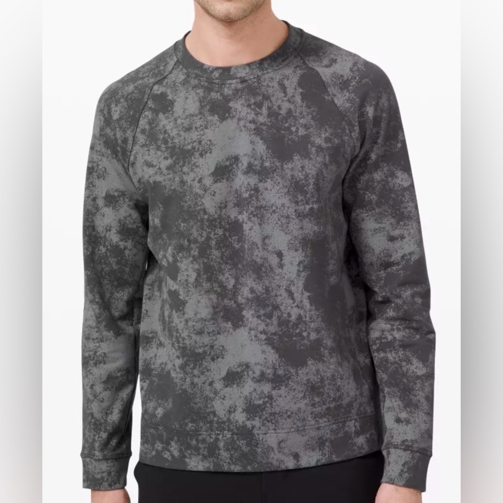 Lululemon City Sweat Long Sleeve Crew Astral Graphite Grey Size Medium